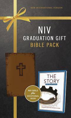 Picture of NIV Graduation Gift, Bible Pack for Him, Brown, Red Letter Edition