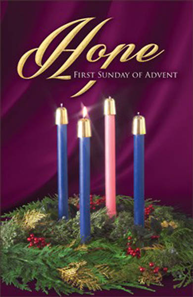 Picture of Hope First Sunday of Advent Candle Wreath Regular Size Bulletin