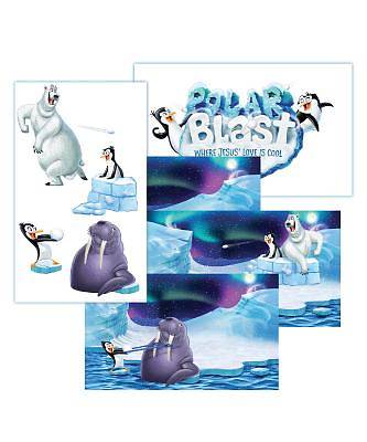 Picture of Vacation Bible School (VBS) 2018 Polar Blast Giant Decorating Poster Pack - Set of 5