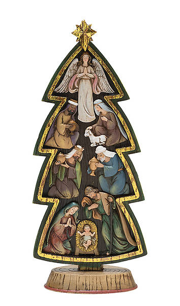 Picture of 9 Piece Nativity Tree Puzzle - 12.5"