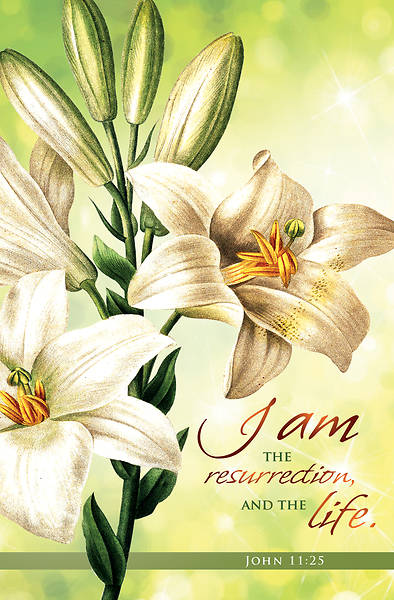 Picture of I Am The Resurrection And The Life Easter Bulletin (Package of 100)