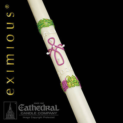 Picture of Cathedral Eximious Remembrance Paschal Candle 1-15/16" x 39"