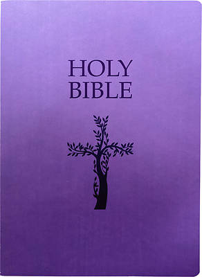 Picture of KJV Holy Bible, Cross Design, Large Print, Royal Purple Ultrasoft