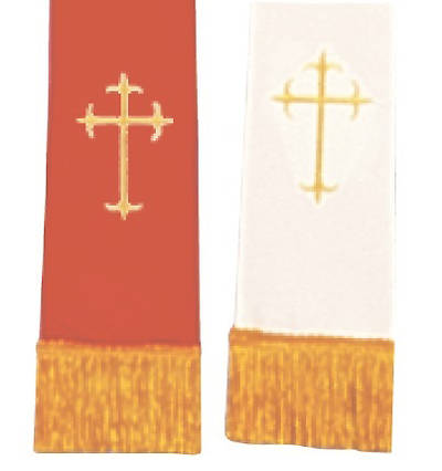 Picture of Abbott Hall EPC11-RW Reversible Red/White Latin Cross Stole