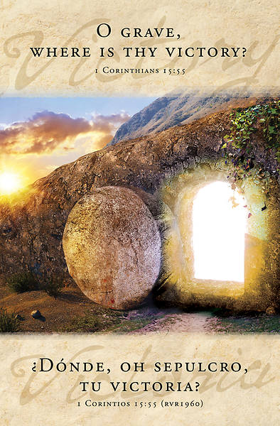 Picture of O Grave, Where is Thy Victory? Bilingual Easter Regular Size Bulletin