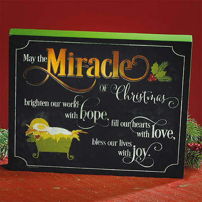 Picture of Miracle of Christmas LED Plaque