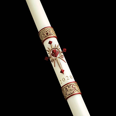 Picture of Cathedral Sacred Heart Paschal Candle 2-3/8" x 52"