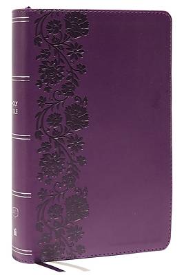 Picture of Kjv, End-Of-Verse Reference Bible, Personal Size Large Print, Leathersoft, Purple, Red Letter, Thumb Indexed, Comfort Print