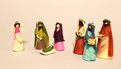 Picture of Recycled Reed Nativity -7pc set