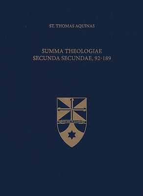 Picture of Summa Theologiae Secunda Secundae, 92-189