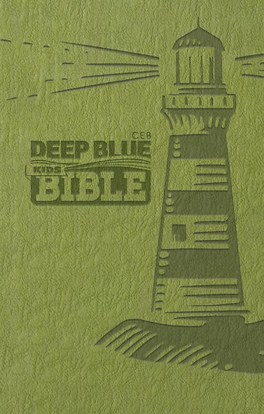 Picture of CEB Deep Blue Kids Bible Lighthouse Green