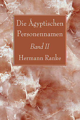 Picture of Die Ägyptischen Personennamen, Band II