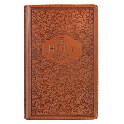 Picture of KJV Bible Giant Print Tan Floral