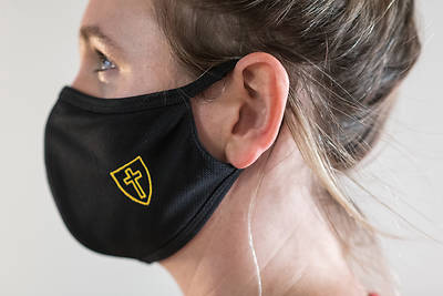 Picture of Reusable Cloth Face Mask with Cross and Shield Logo