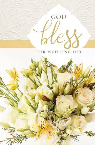 Picture of God Bless Our Wedding Day Bulletin - Pack of 100