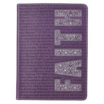 Picture of Journal Lux-Leather Faith Purple Hebrews 11
