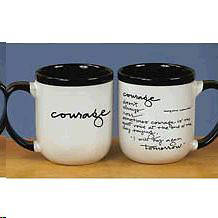 Picture of Mug Courage Black White