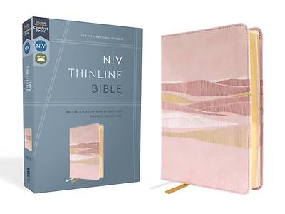 Picture of Niv, Thinline Bible, Leathersoft, Pink, Red Letter, Comfort Print