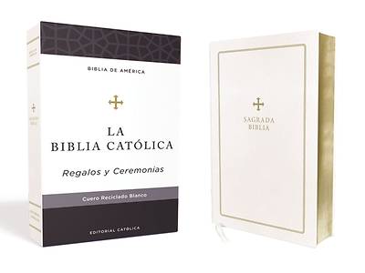 Picture of Biblia Católica Para Bautismo, Primera Communión, Confimación, Boda Y Quinceañera, Blanca, Cuera Reciclada