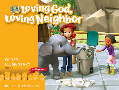 Picture of Deep Blue Connects Older Elementary Bible Story Sheets Spring 2020
