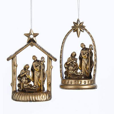 Picture of Nativity Figurine Ornament (2 Various Designs)