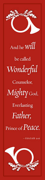 Picture of Isaiah 9:6 Christmas Banner 2' x 8'