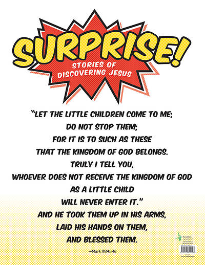 Picture of Vacation Bible School (VBS) 2016 Surprise! Stories of Discovering Jesus Memory Verse Poster