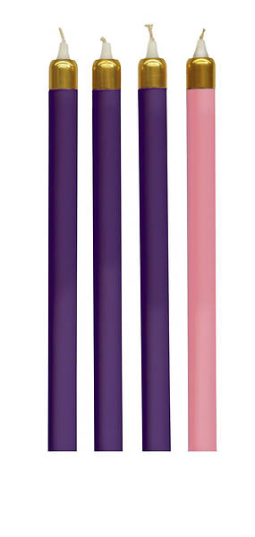 Picture of Artistic RW 10ADV Advent Wreath Tube Candle Set - 3 Purple, 1 Rose