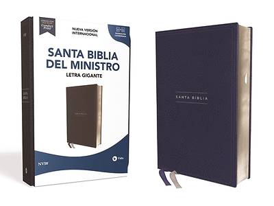 Picture of Nvi, Santa Biblia del Ministro 2022, Leathersoft, Azul Marino, Con Índice, Palabras de Jesús En Rojo