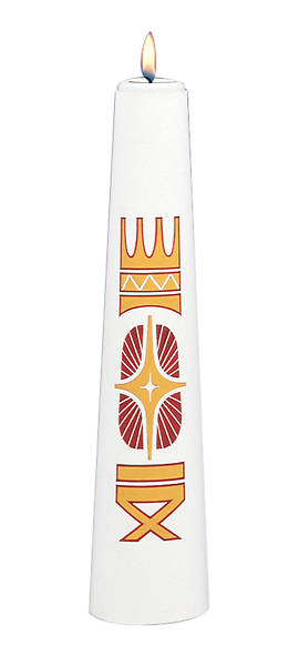 Picture of Christ Pillar Tube Candle