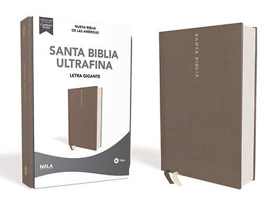 Picture of Nbla Santa Biblia Ultrafina, Letra Gigante, Tapa Dura/Tela, Gris, Edición Letra Roja