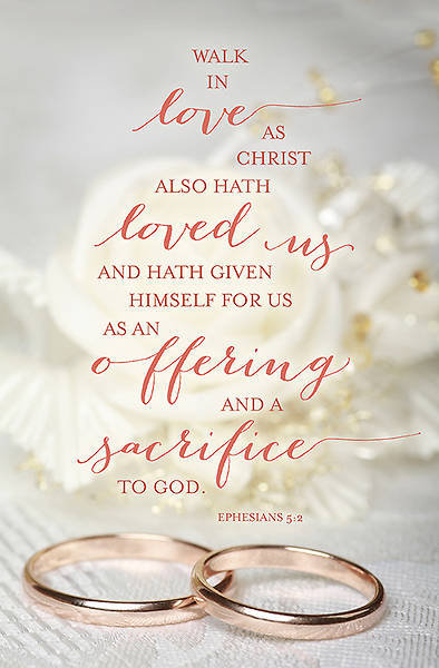 Picture of Wedding Bulletin - Ephesians 5:2 Walk in Love (Pack of 100)
