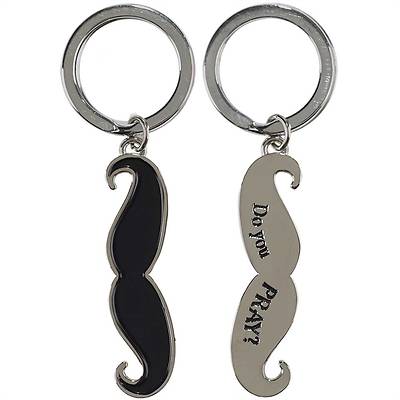 Picture of I Moustache You a Question Keyring