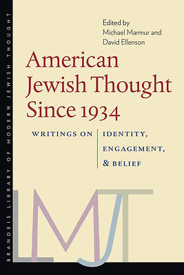 Picture of American Jewish Thought Since 1934