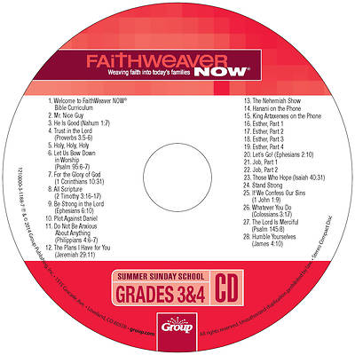 Picture of FaithWeaver Now Grade 3-4 CD Summer 2023