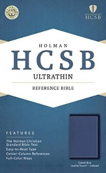Picture of HCSB Ultrathin Reference Bible, Cobalt Blue Leathertouch, Indexed