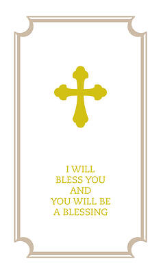 Picture of I Will Bless You and You Will Be A Blessing - Commemorative Wedding Booklet - Gift Edition