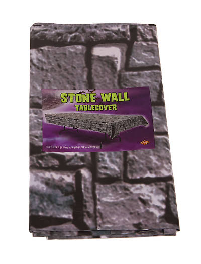 Picture of Vacation Bible School (VBS) 2017 Mighty Fortress Stone Wall Table Cover