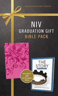 Picture of NIV Graduation Gift, Bible Pack for Her, Pink, Red Letter Edition