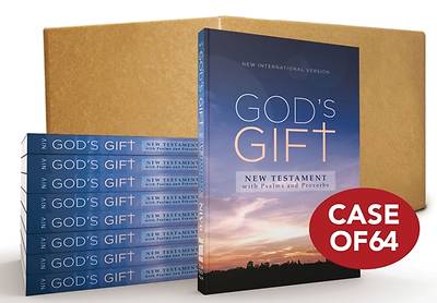 Picture of Niv, God's Gift New Testament with Psalms and Proverbs, Pocket-Sized, Paperback, Case of 64, Comfort Print