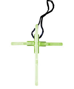Picture of Family Outreach Events Glow Cross Necklace 10 Pack
