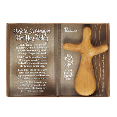 Picture of I Said A Prayer Wood Prayer Hand-Held Cross