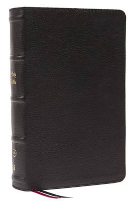 Picture of Kjv, End-Of-Verse Reference Bible, Personal Size Large Print, Genuine Leather, Black, Red Letter, Comfort Print