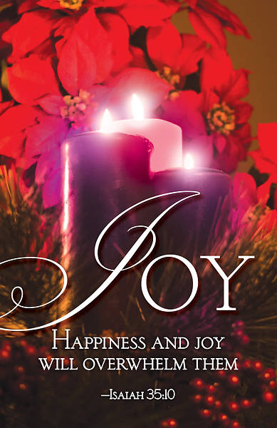 Picture of Joy Advent Candle Sunday 3 Bulletin (Pkg of 50)