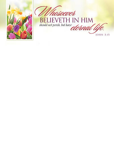 Picture of Whosoever Believeth in Him Letterhead