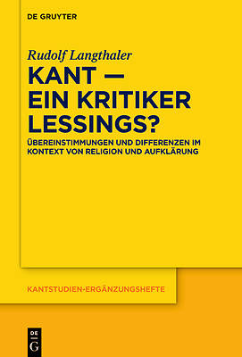 Picture of Kant - Ein Kritiker Lessings?