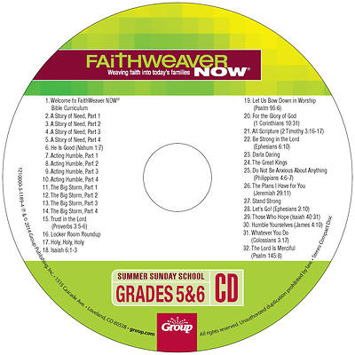 Picture of FaithWeaver Now Grade 5-6 CD Summer 2023