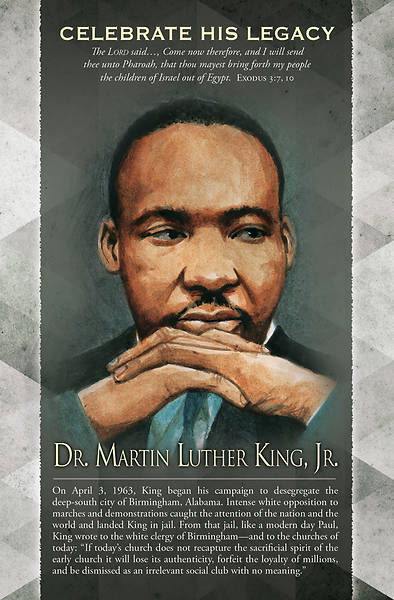 Picture of Dr. Martin Luther King, Jr. Black History Regular Size Bulletin