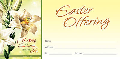 Picture of I Am The Resurrection And The Life Easter Offering Envelope (Package of 100)