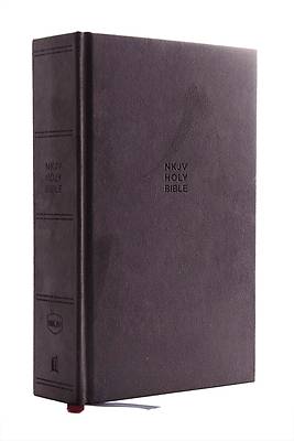 Picture of NKJV, Single-Column Reference Bible, Cloth Over Board, Gray, Red Letter Edition, Comfort Print